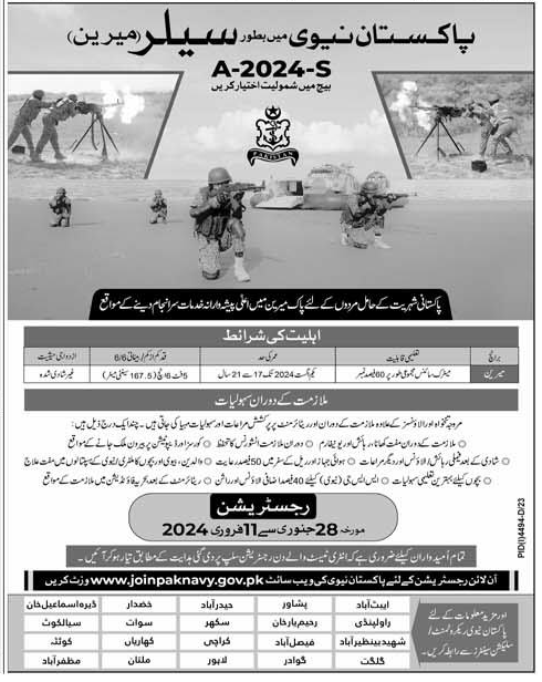 Join Pak Navy gov pk Jobs 2024: