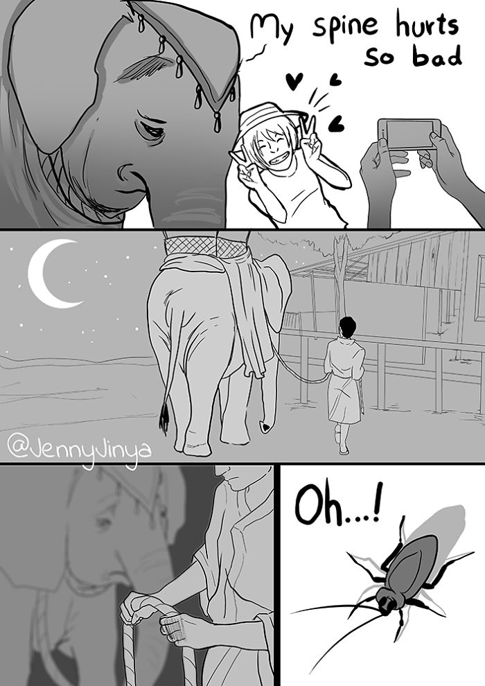 Artist Who Made People Cry With her Animal Comics Is Back, And This Time It’s About Elephant