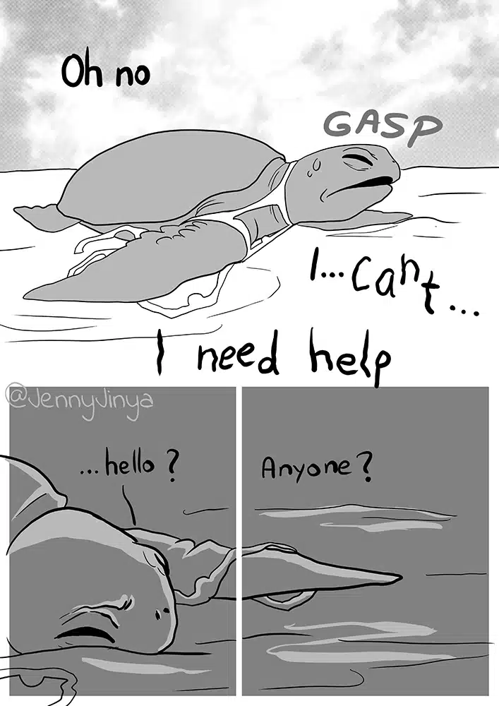 Jenny Jinya's sea turtle comic 