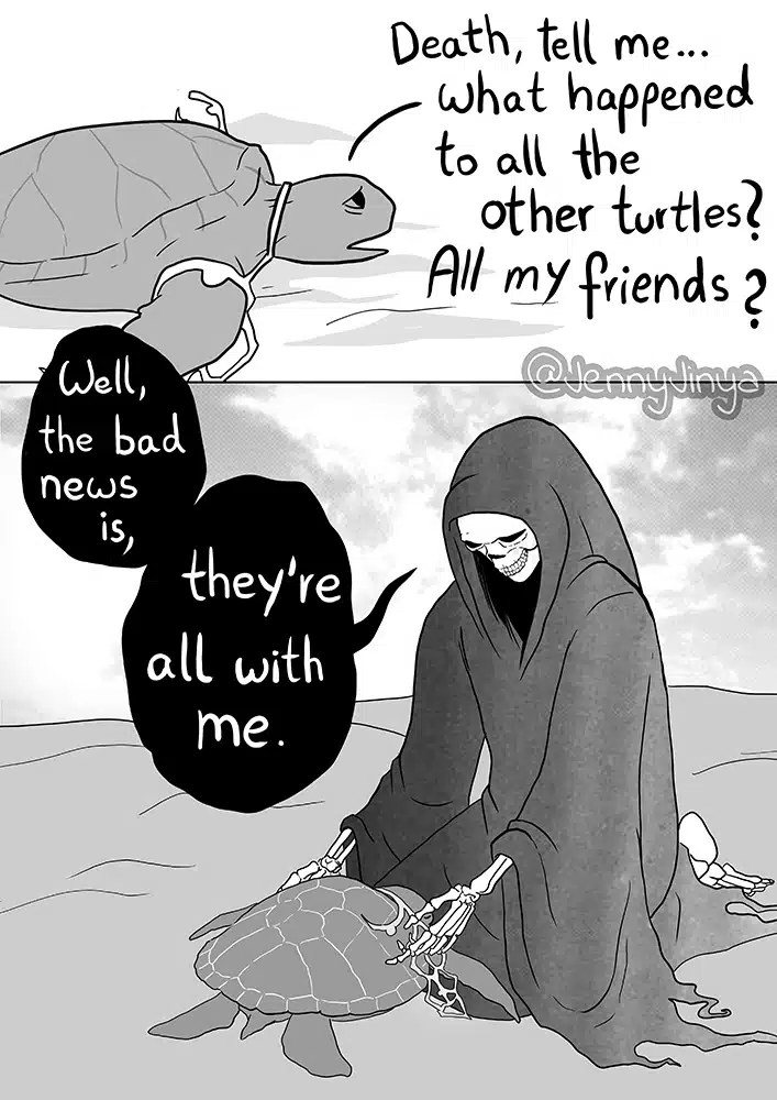 Jenny Jinya's sea turtle comic 