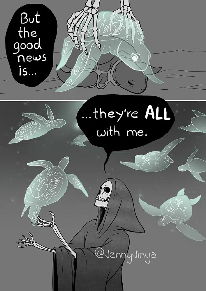 Jenny Jinya's sea turtle comic 