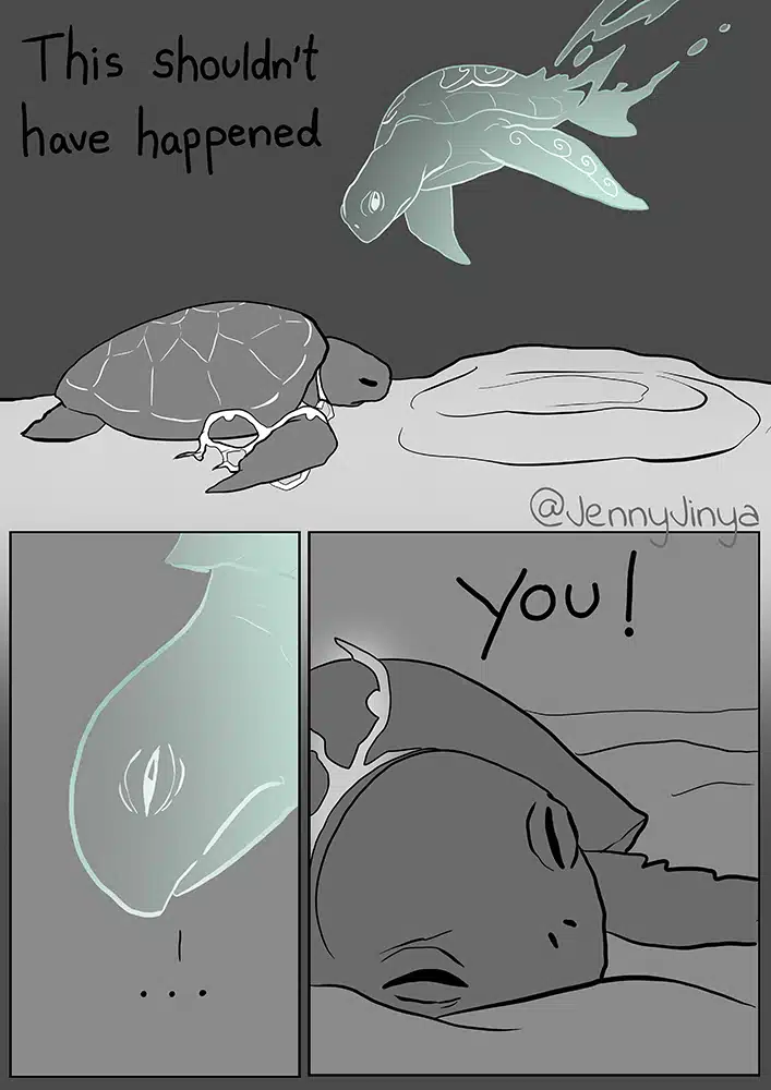 Jenny Jinya's sea turtle comic 