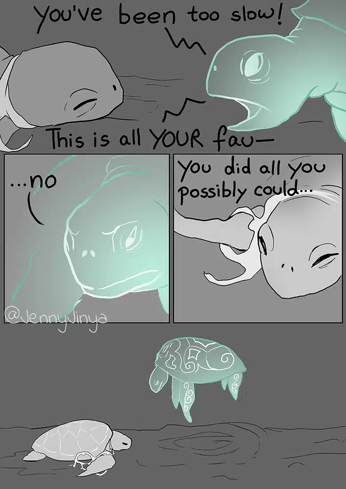 Jenny Jinya's sea turtle comic 